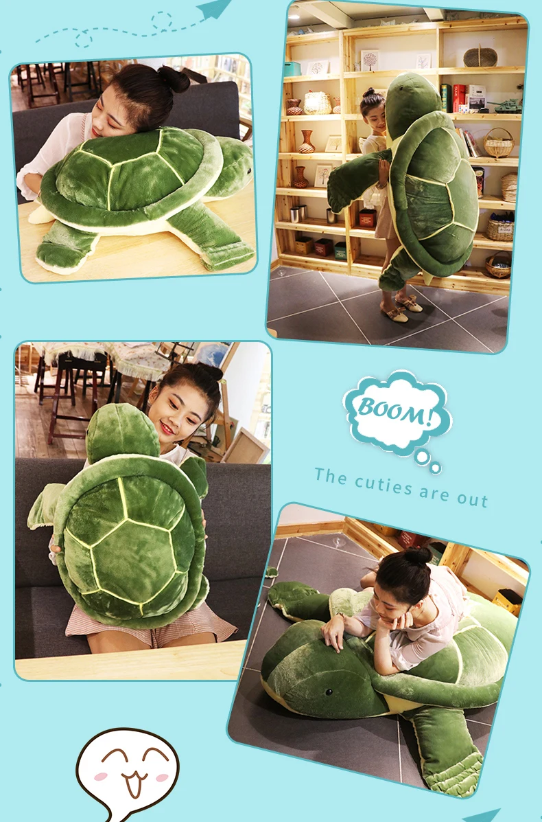Huge Turtle Plush Toy | 59 Inch Tortoise Sleeping Pillow -7