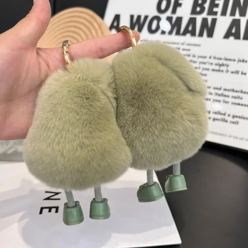 Stuffed Avocado Fruit Plush Toy | Avocado Shaped Keychain For Car Keys and Bag Charms -17