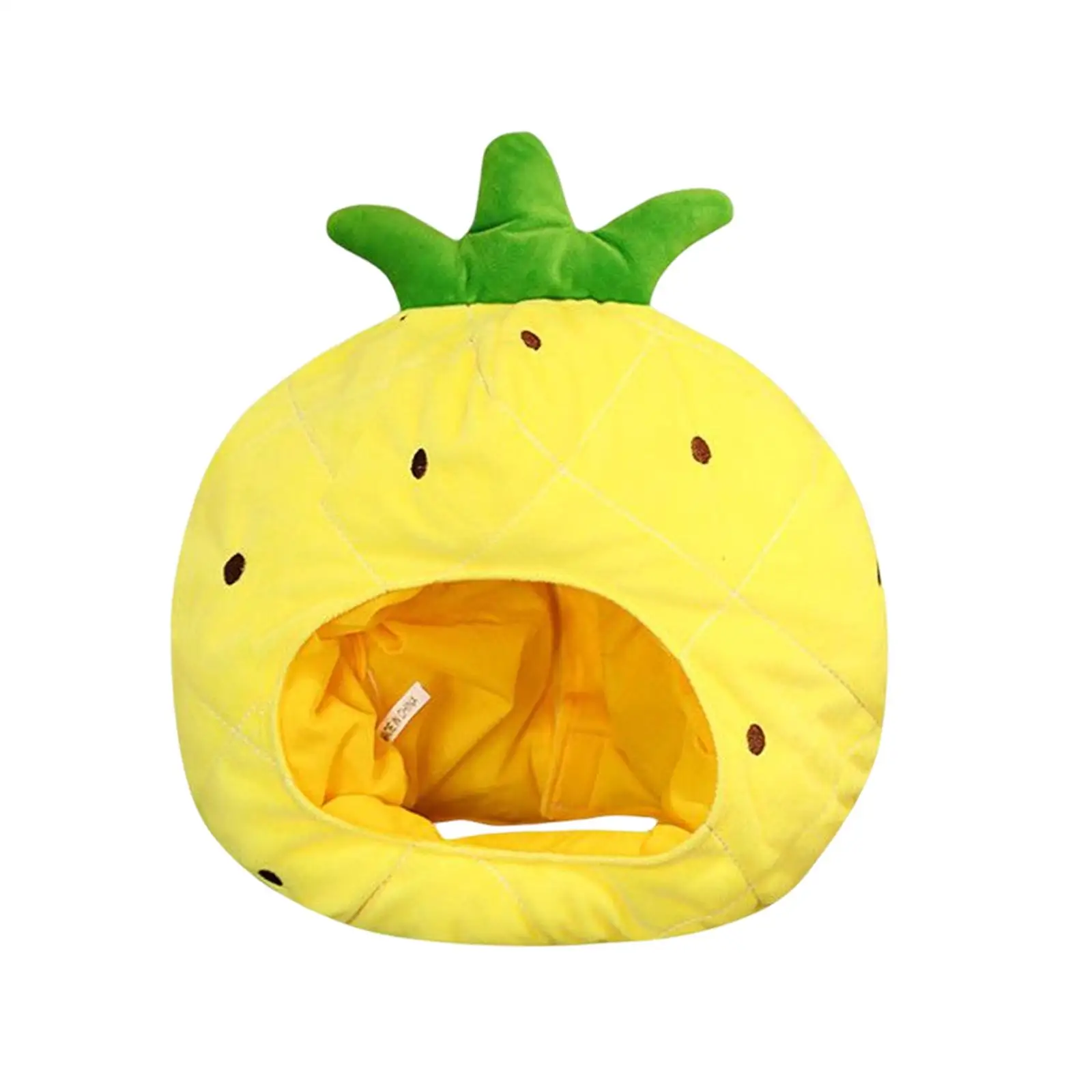 Funny Pineapple Plush Hat | Comfortable and Warm, Cartoon Novelty Fruit Headwear -2
