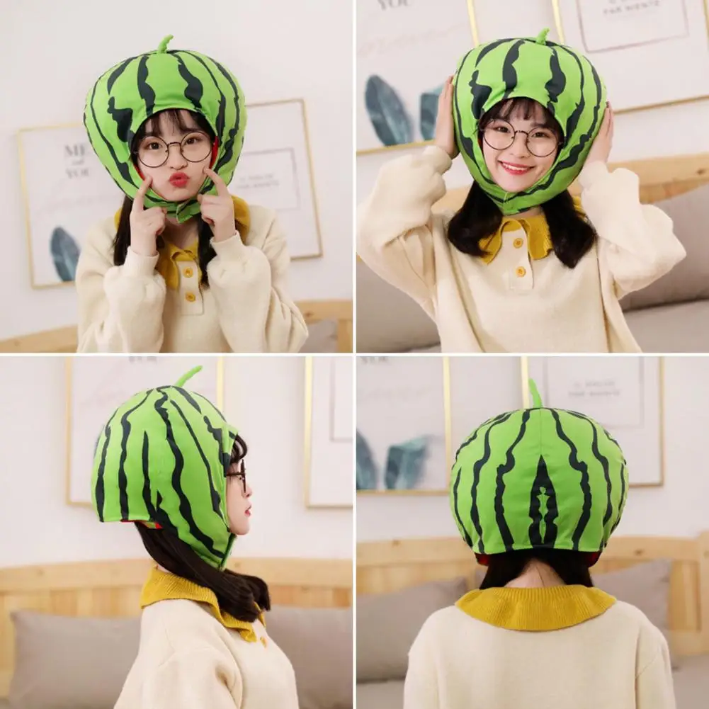 Watermelon Cosplay Headgear Plush Hat -2