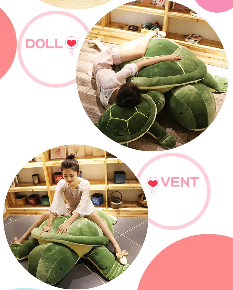 Huge Turtle Plush Toy | 59 Inch Tortoise Sleeping Pillow -9