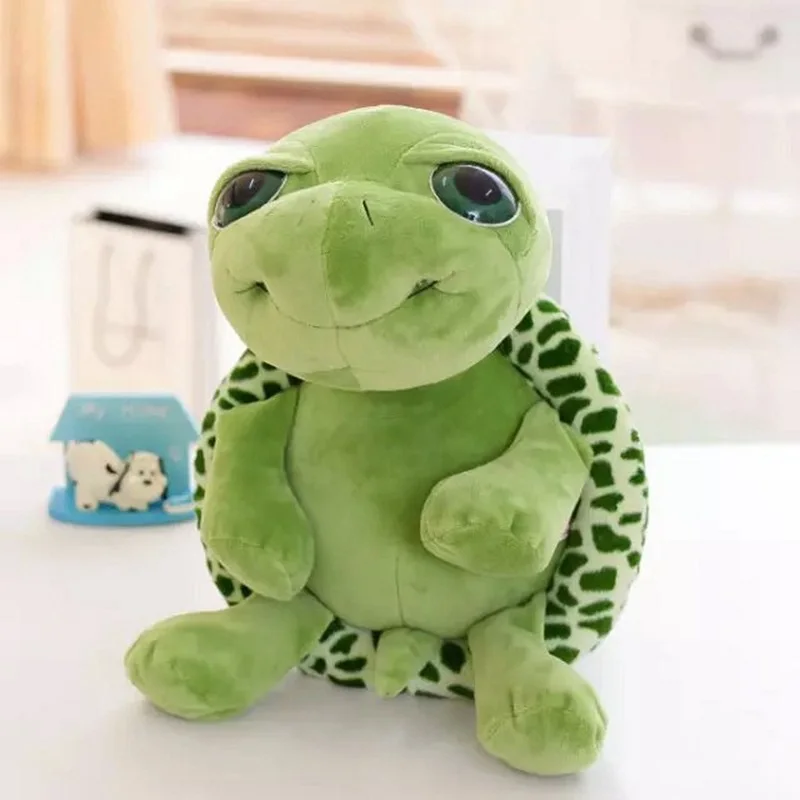 Green Big Eyes Turtle Plush Toy -2