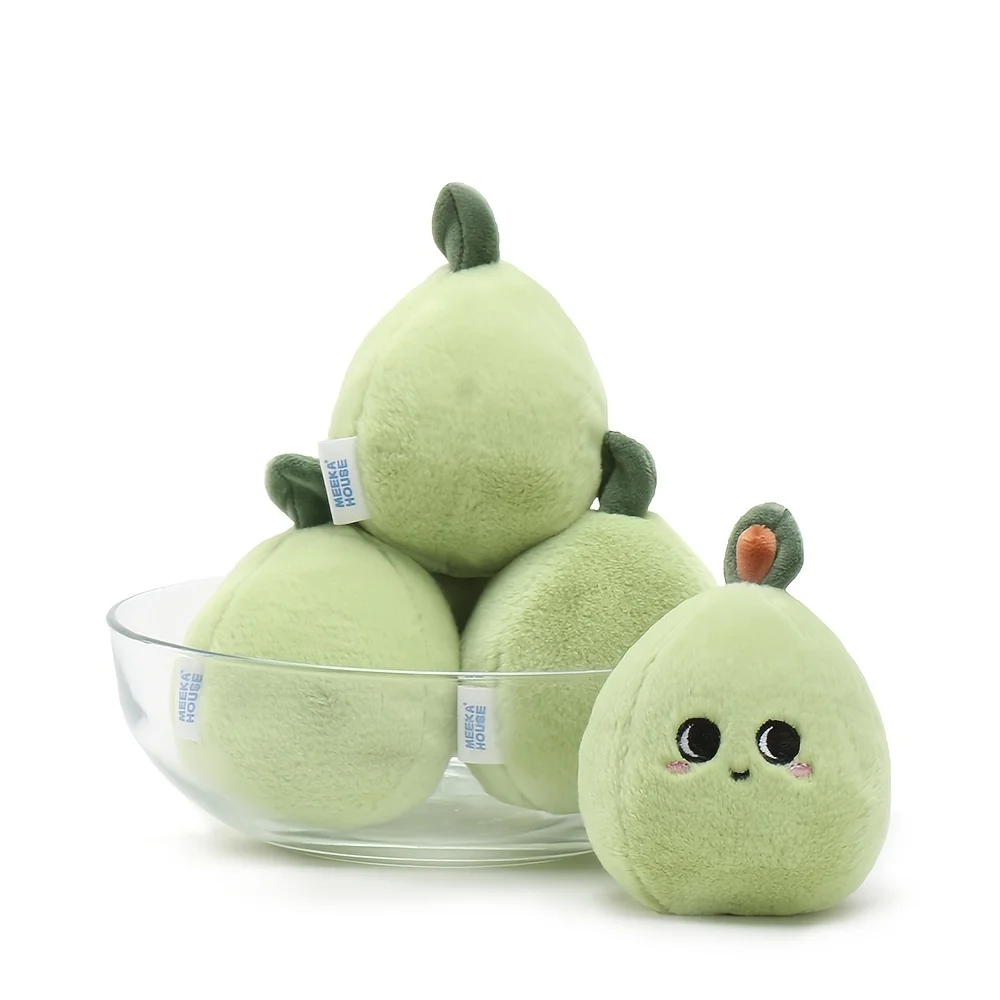 Green Pear Soothing Plush Toy | Stuffed Fruit from Garden Series -4