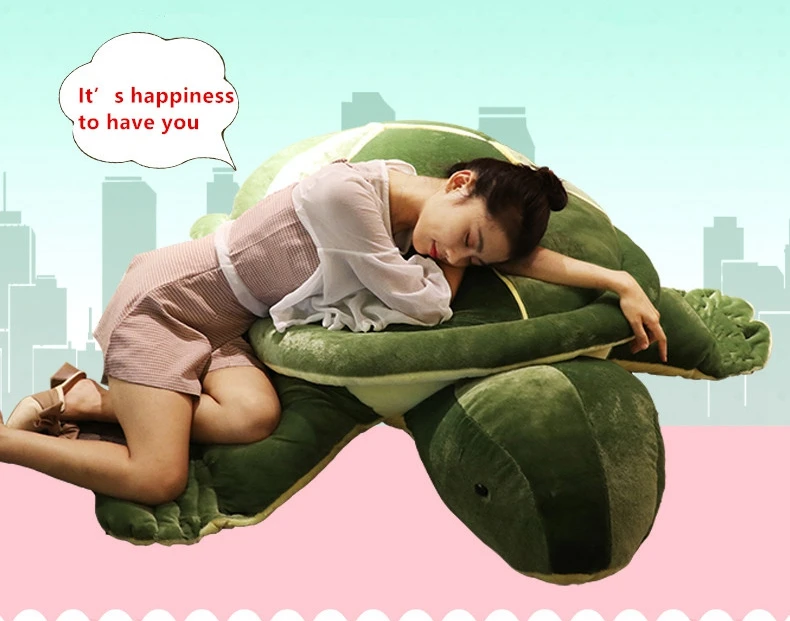 Huge Turtle Plush Toy | 59 Inch Tortoise Sleeping Pillow -6