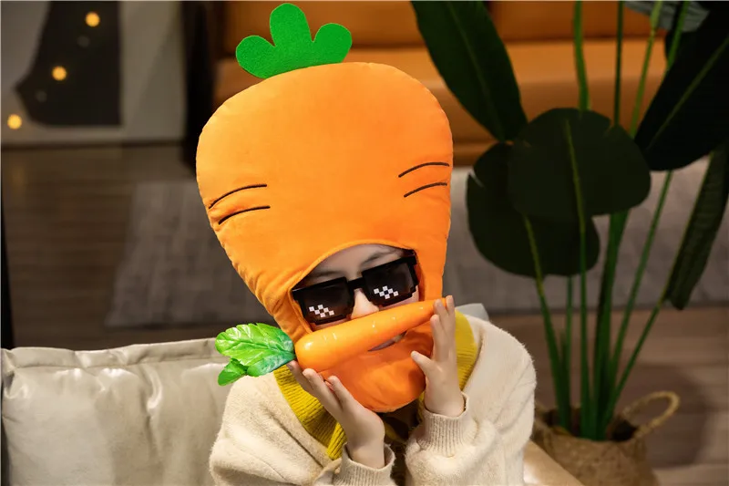 Carrot Cosplay Plush Cap | Fruit Costume Dress -1