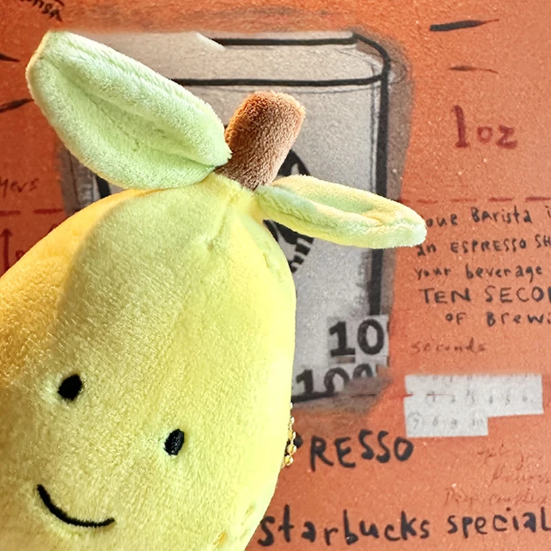 Lemon Plush KeyChain | Fruit Vegetable Doll Pendant Key -3