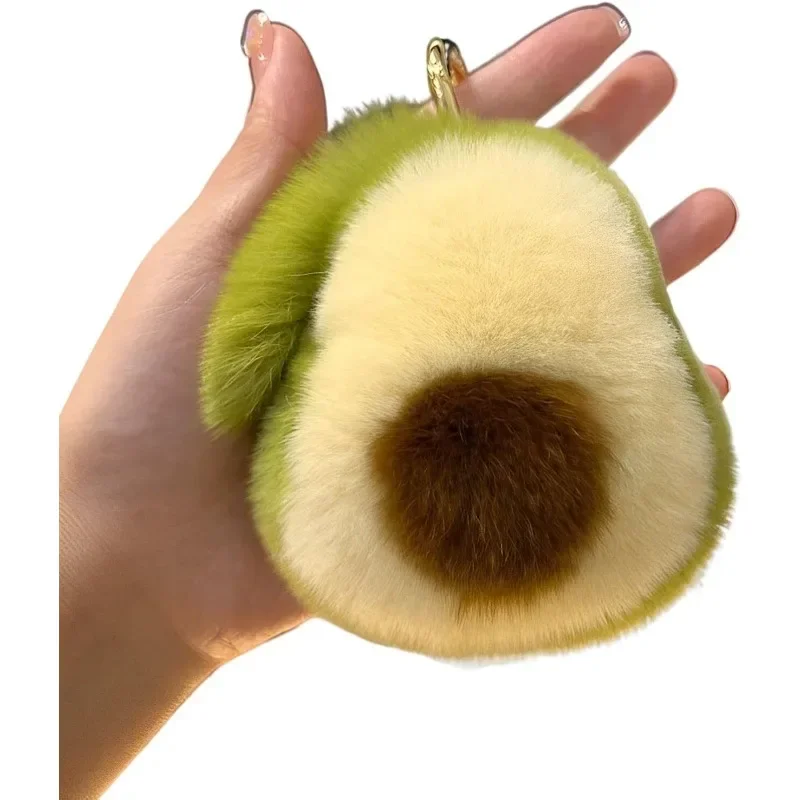 Stuffed Avocado Fruit Plush Toy | Avocado Shaped Keychain For Car Keys and Bag Charms -18