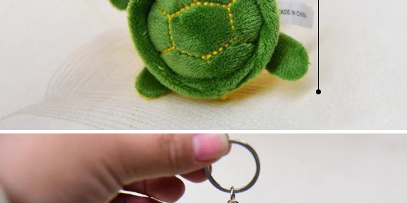 Cute Turtle Plush Keychain -2