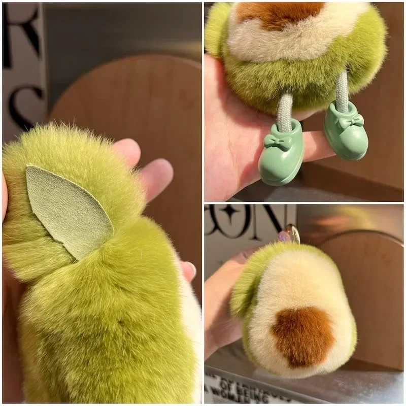 Stuffed Avocado Fruit Plush Toy | Avocado Shaped Keychain For Car Keys and Bag Charms -4