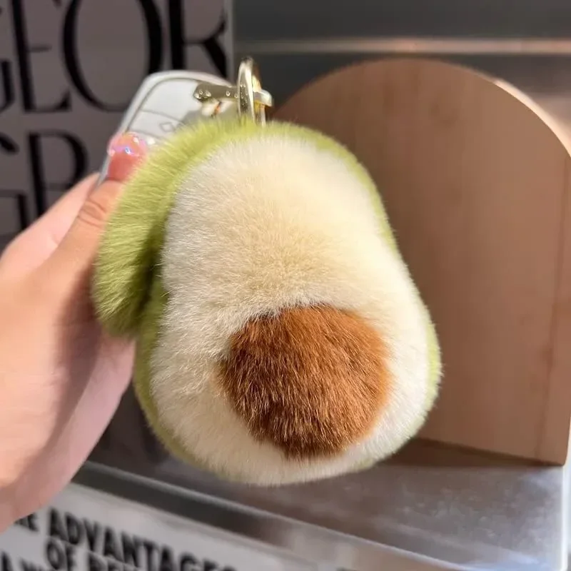 Stuffed Avocado Fruit Plush Toy | Avocado Shaped Keychain For Car Keys and Bag Charms -20