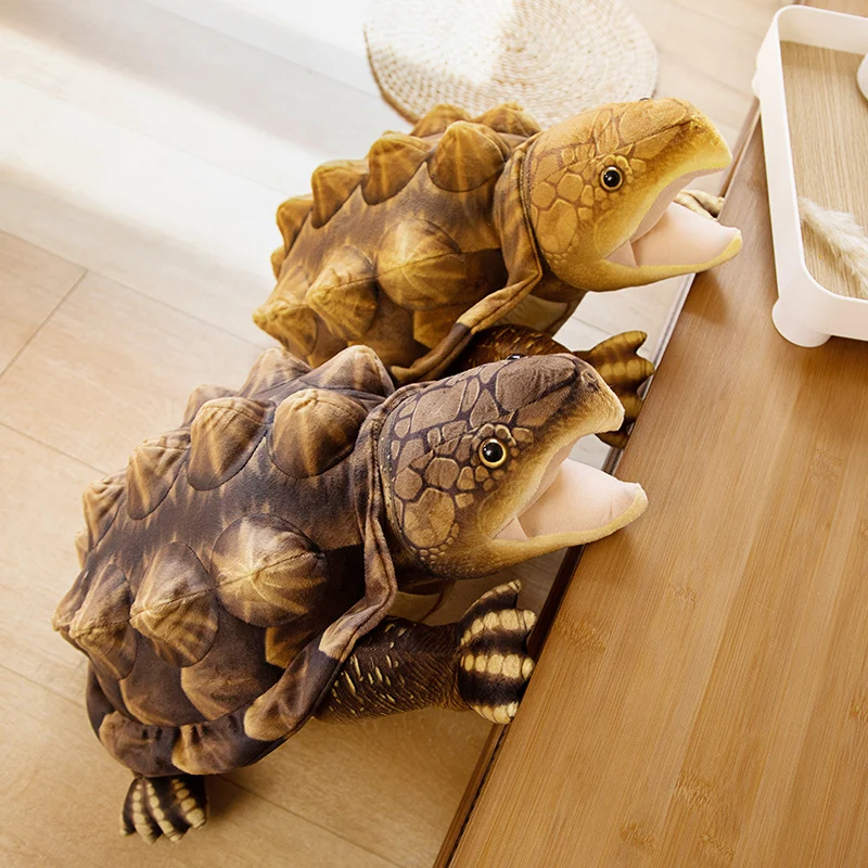 Snapping Turtle Plush | 60cm Simulation Macrochelys Temminckii Plush Toy -4