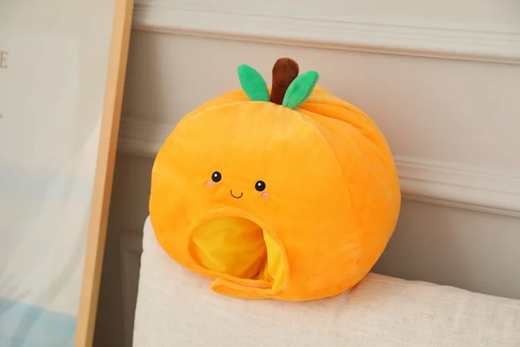 Cartoon Orange Fruit Cap | Cute and Durable Plush Headgear with Exquisite Design -18