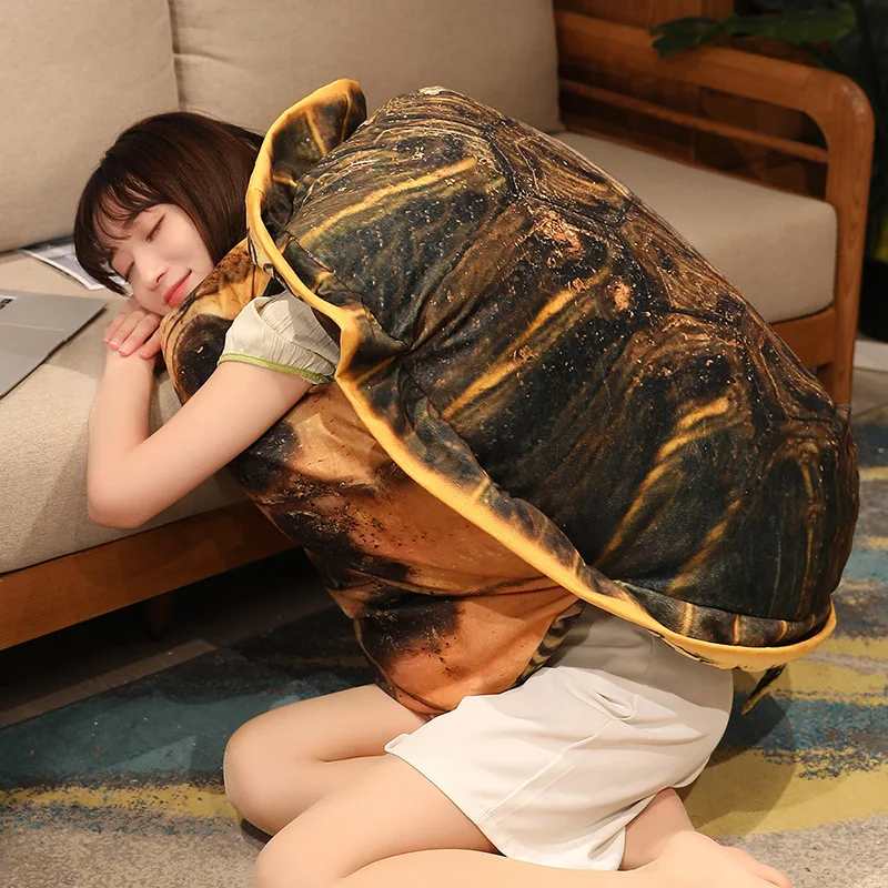 Big Tortoise Shell Plush | 100cm Removable Washable -11