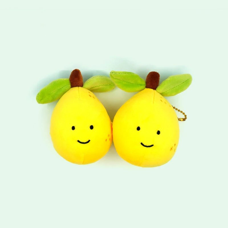 Lemon Plush KeyChain | Fruit Vegetable Doll Pendant Key -5