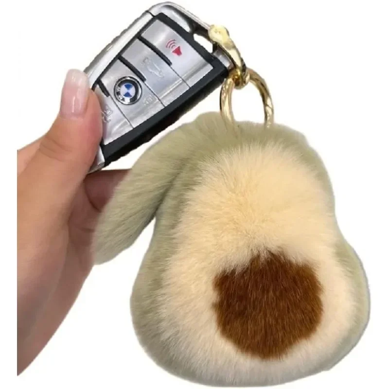 Stuffed Avocado Fruit Plush Toy | Avocado Shaped Keychain For Car Keys and Bag Charms -8