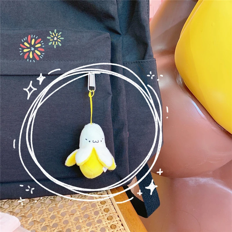 Banana Plush Keychain | Banana Pendant for Backpacks -1