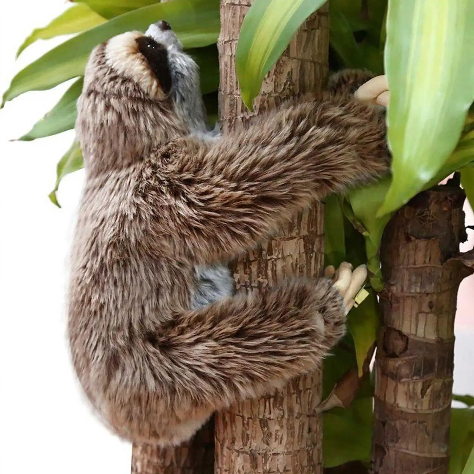 Realistic Sloth Stuffed Animal | 35cm Cute Realistic Three Toed Sloth Plush -10