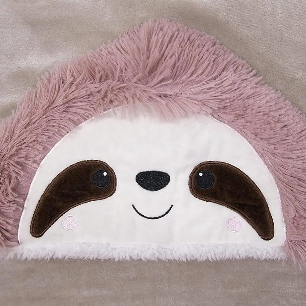 Sloth Wearable Plush Blanket | Wearable Hooded Blanket - Warm Hoodie Cloak -1