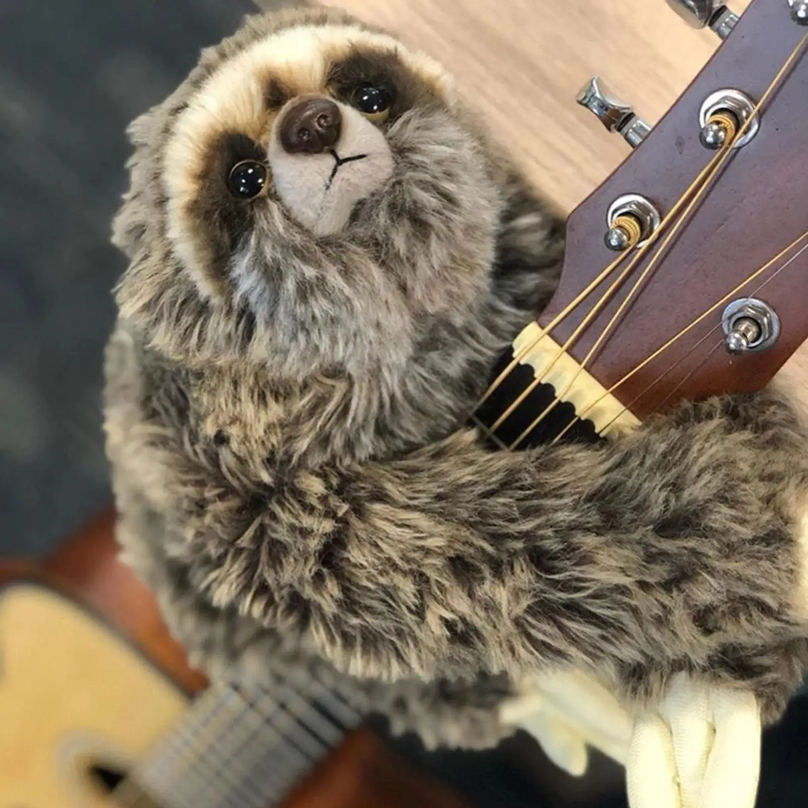 Realistic Sloth Stuffed Animal | 35cm Cute Realistic Three Toed Sloth Plush -9