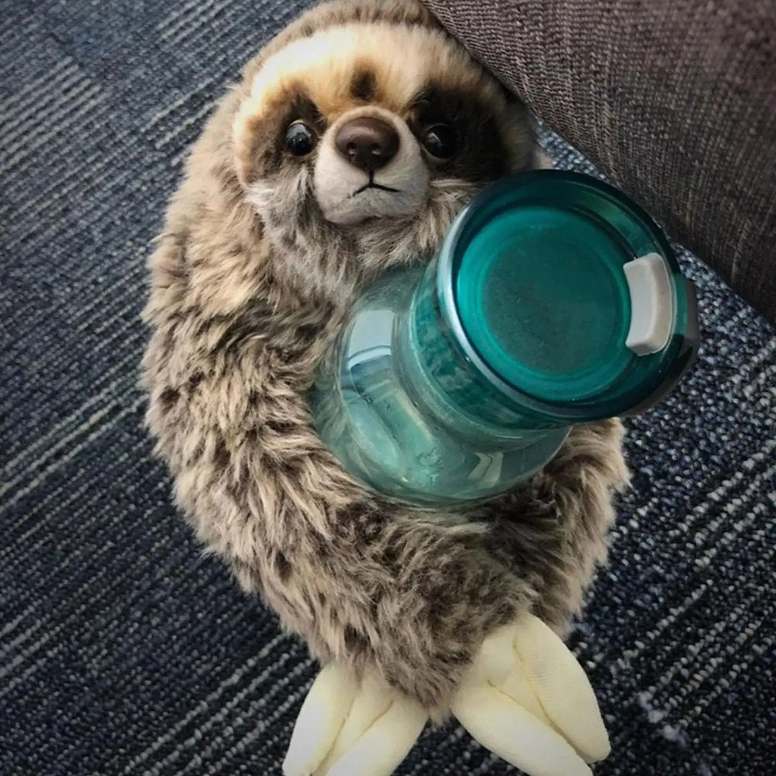 Realistic Sloth Stuffed Animal | 35cm Cute Realistic Three Toed Sloth Plush -6