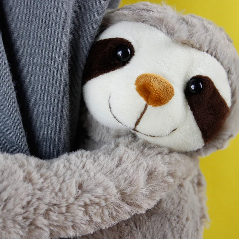 Hanging Sloth Stuffed Animals | 14 Inch Sloth Plush Toy With Hook And Loop Hands -8