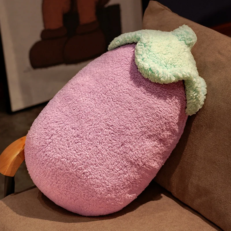 Soft Fruit Shaped Plush Toy | Peach Cactus Eggplant Seat -8