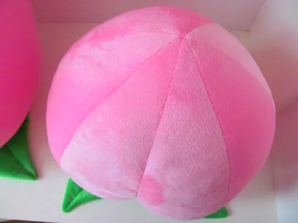 Pink Peach Plush Toy | Fruit Pillow Home Decorate Doll -5