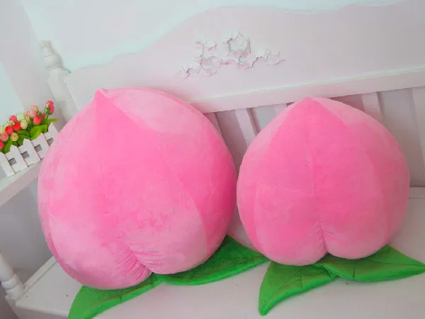 Pink Peach Plush Toy | Fruit Pillow Home Decorate Doll -2