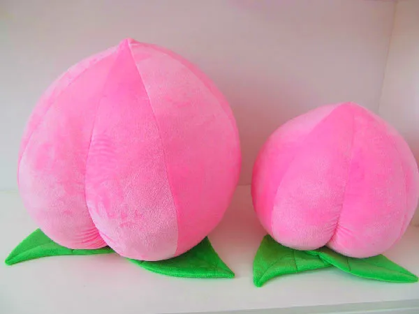 Pink Peach Plush Toy | Fruit Pillow Home Decorate Doll -3