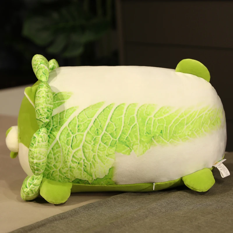 Chinese Cabbage Dog Plush Toy | Soft Cartoon Vegetable Plant Stuffed Doll, Cozy Pillow Gift -14
