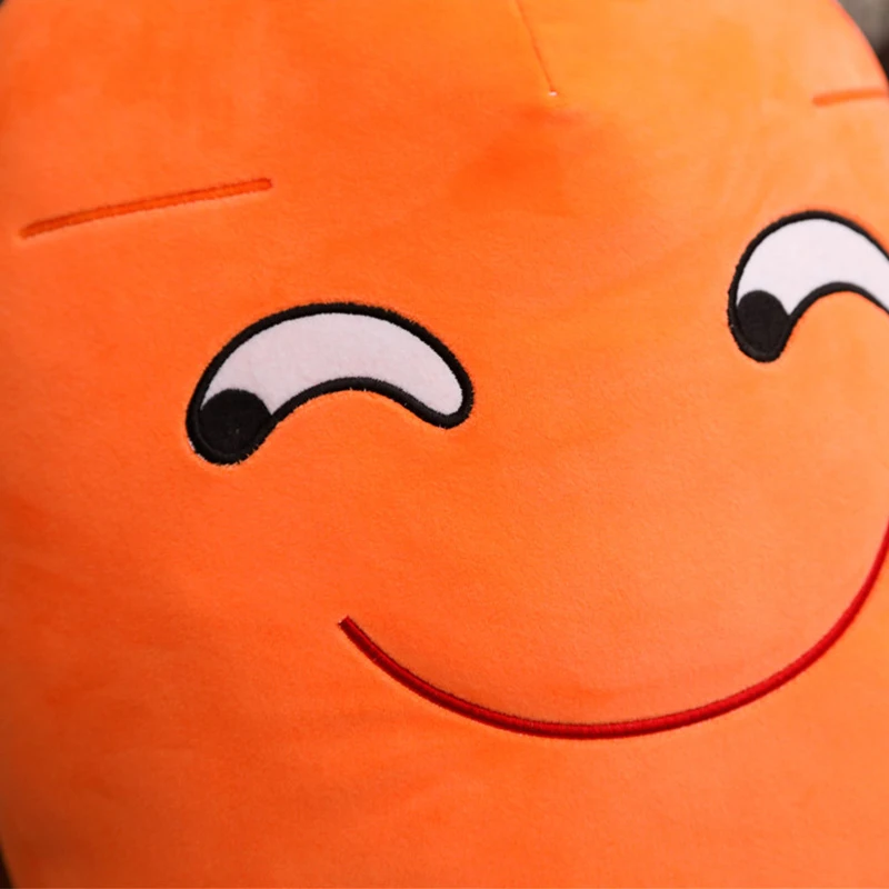 Smiling Carrot Plush Toy | Cute Simulation Vegetable Pillow, Soft Stuffed Dolls for Children's Gifts -7