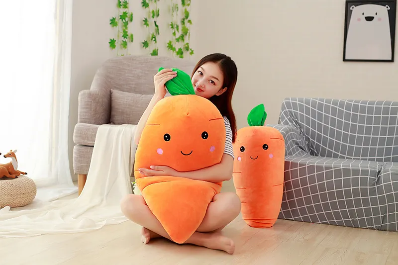 Big Carrot Plush Toy | Super Soft Carrots Doll Stuffed -2
