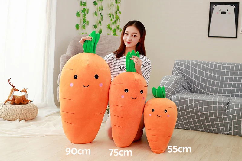 Big Carrot Plush Toy | Super Soft Carrots Doll Stuffed -1