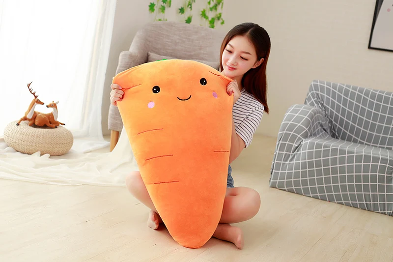 Big Carrot Plush Toy | Super Soft Carrots Doll Stuffed -4
