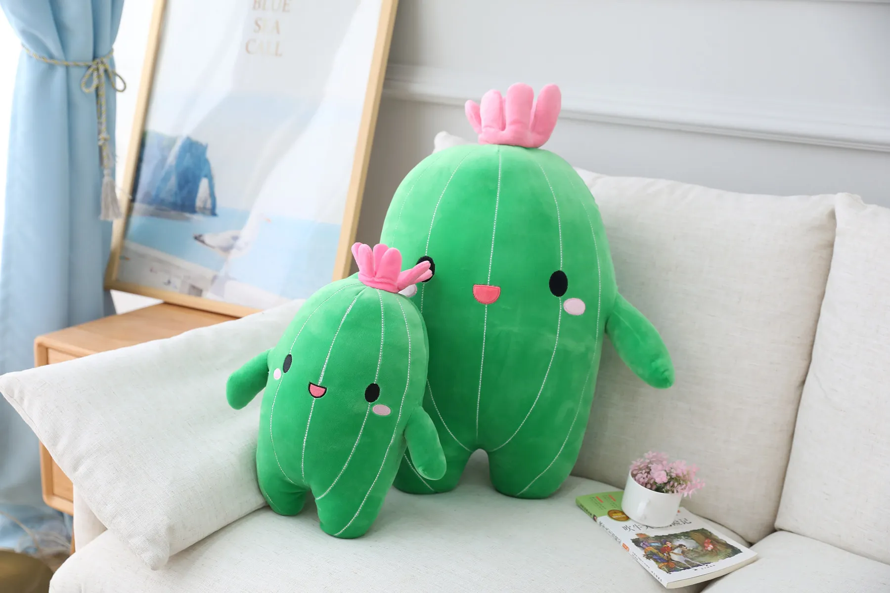 Lovely Cactus Plush Toy | Flower Plant Stuffed Doll Pillow, Cushion Bolster for Kids -13
