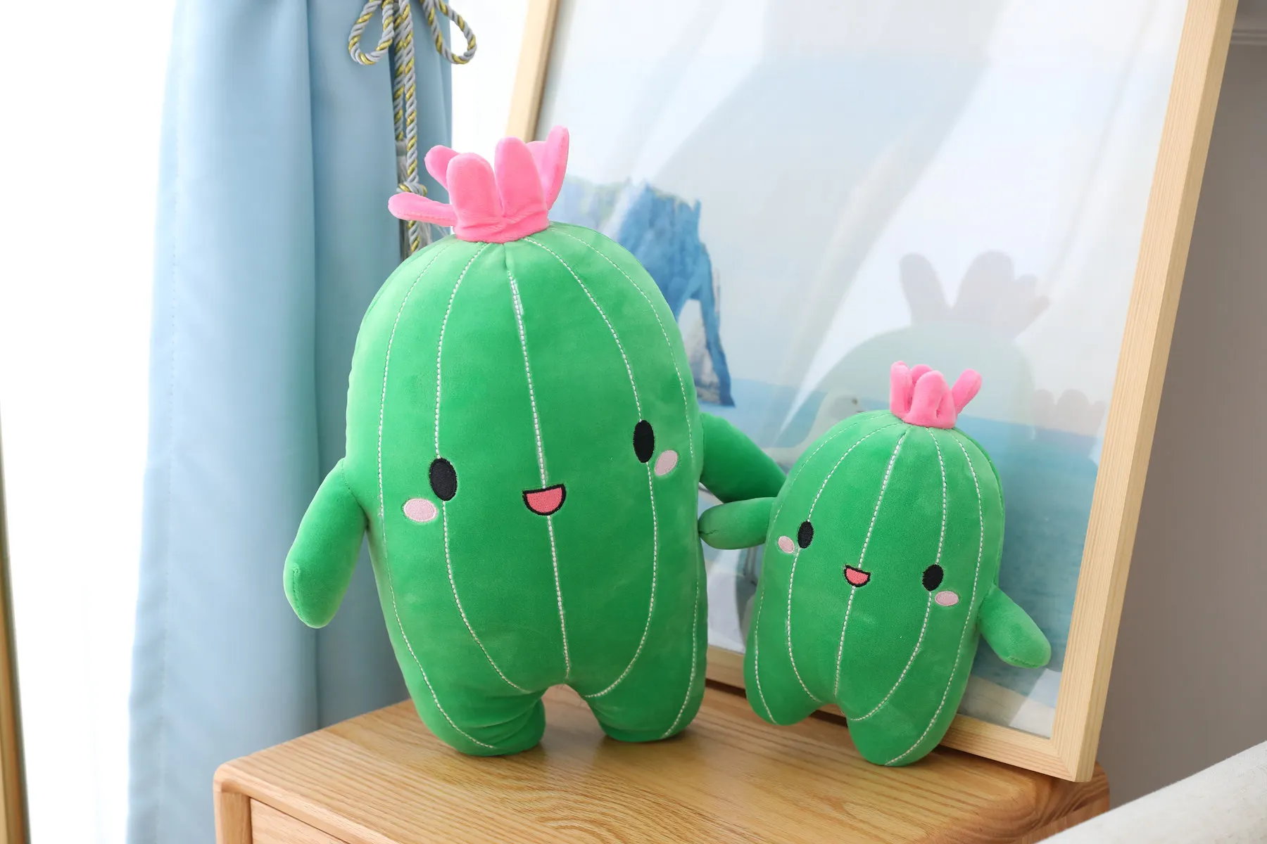 Lovely Cactus Plush Toy | Flower Plant Stuffed Doll Pillow, Cushion Bolster for Kids -15