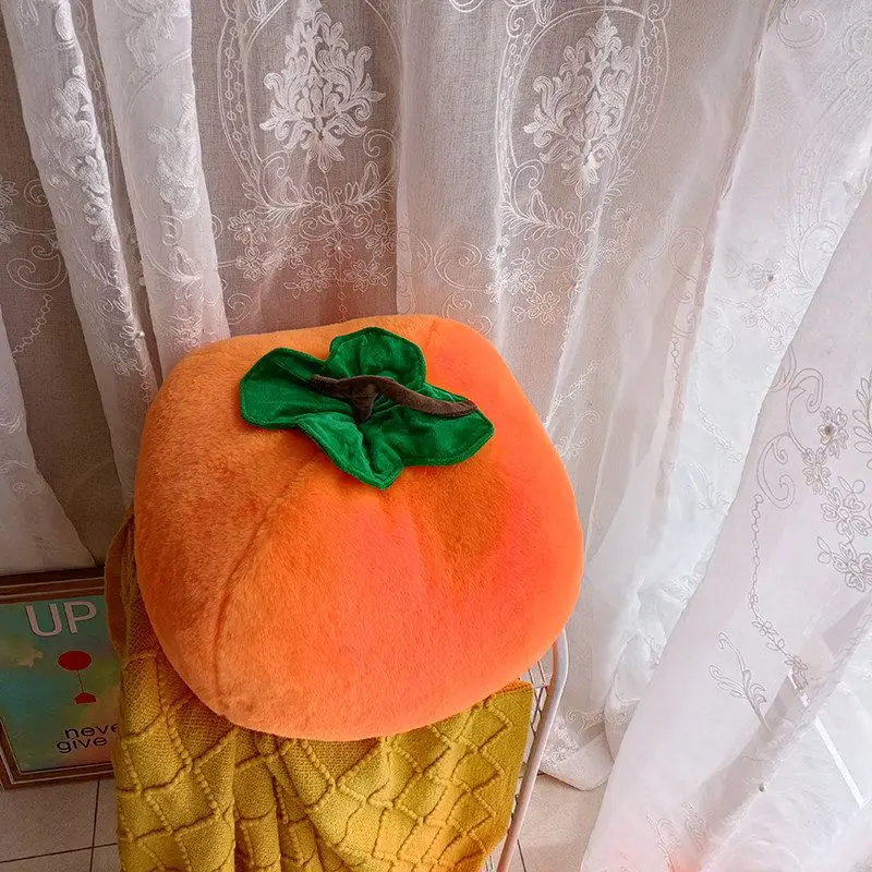 Soft Persimmon Shaped Stuffed Cushion | Cozy Hug Pillow, Ideal for Birthday and Christmas Gifts -9