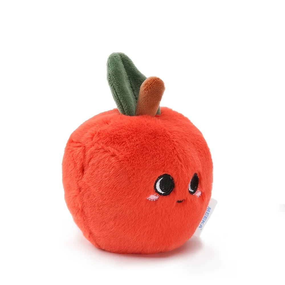 Red Apple Plush Toy | Baby Sensory and Cognition, Cute Expression -2