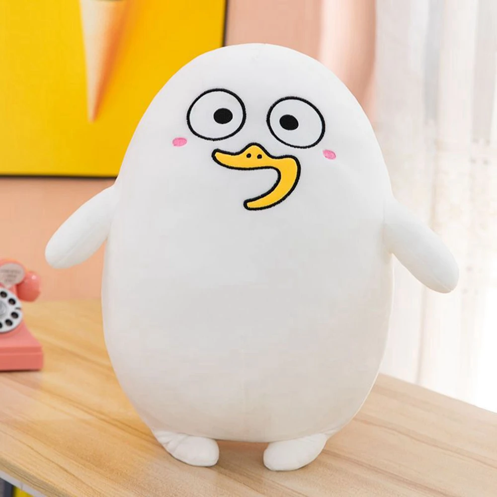 Korean Duck Plush | 35cm White Plush Duck With Funny Expressions -3