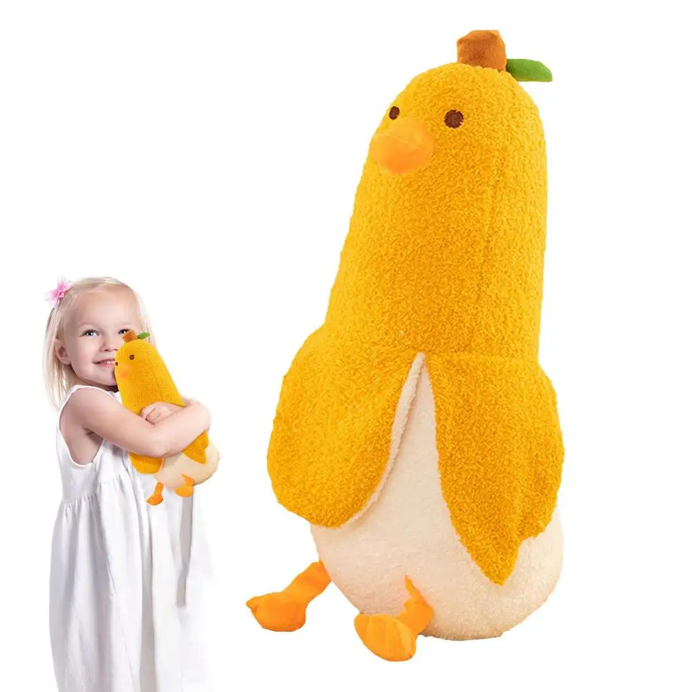 Duck Banana Stuffed Toy | 27cm Plush For Bed Comfortable Huggable Pillow -1