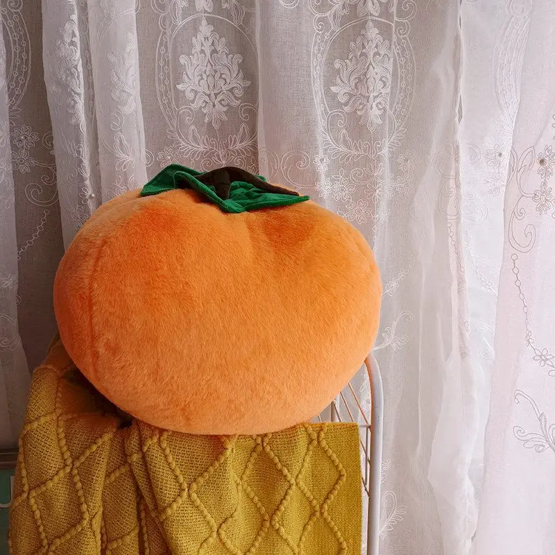 Soft Persimmon Shaped Stuffed Cushion | Cozy Hug Pillow, Ideal for Birthday and Christmas Gifts -11