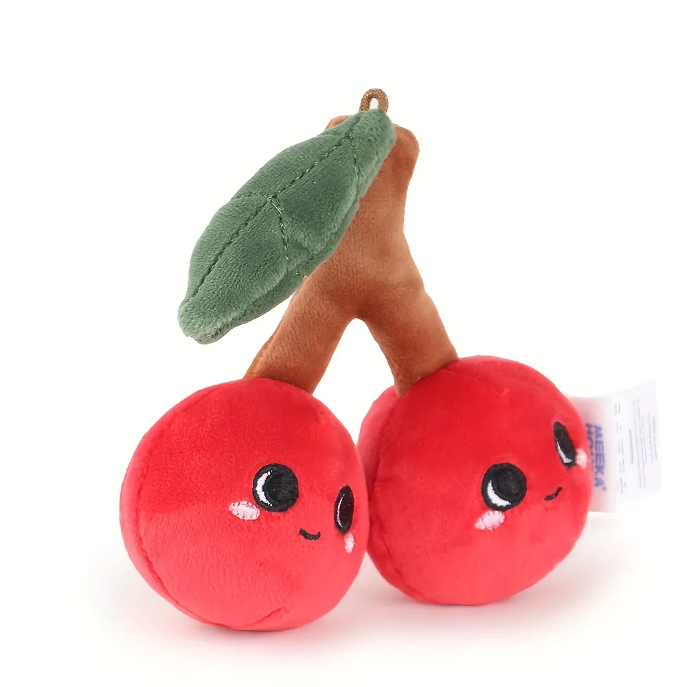 Cartoon Cherry Plush Toy | Soft Stuffed Fruit and Vegetable -1