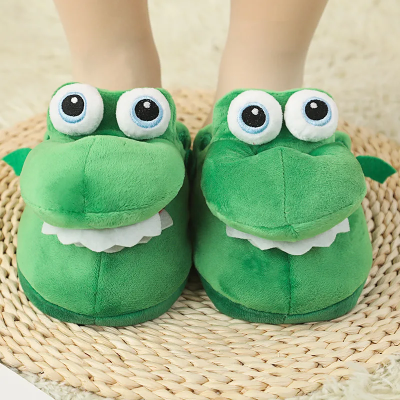 Frog Plush Slippers -2