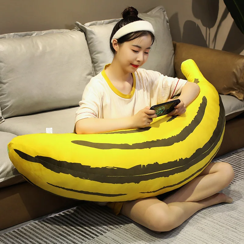 Jamaican Banana Plush | 120cm Giant Soft Cartoon Banana Plush Toys -8