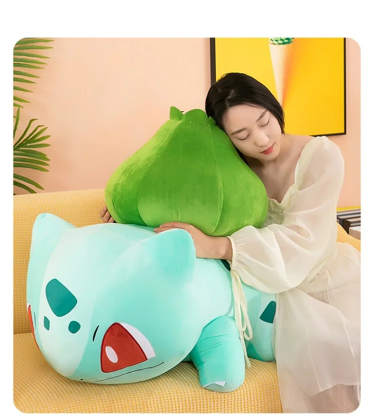 Korean Bulbasaur Plush | Big Size 45cm Pokemon Bulbasaur TAKARA Venusaur Plush -4