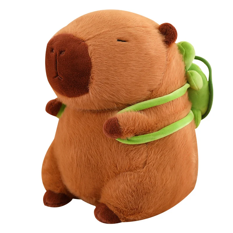 Weighted Capybara Plush | Cute Capybara with Backpack Plush Toys, Sitting Lovely Cartoon Animals, -1