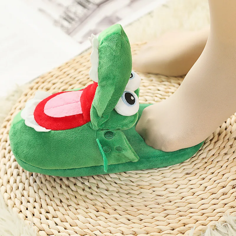 Frog Plush Slippers -4