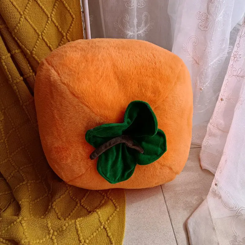 Soft Persimmon Shaped Stuffed Cushion | Cozy Hug Pillow, Ideal for Birthday and Christmas Gifts -7