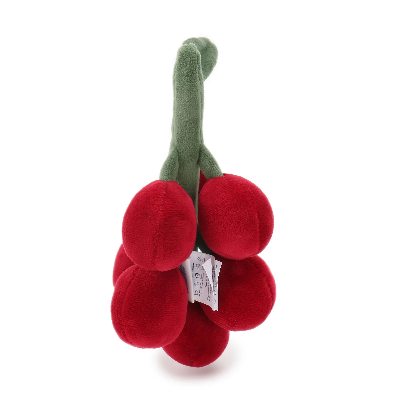 Red Grapes Plush Toy | Stuffed Fruit Paradise Series - Soft Baby Soother -2