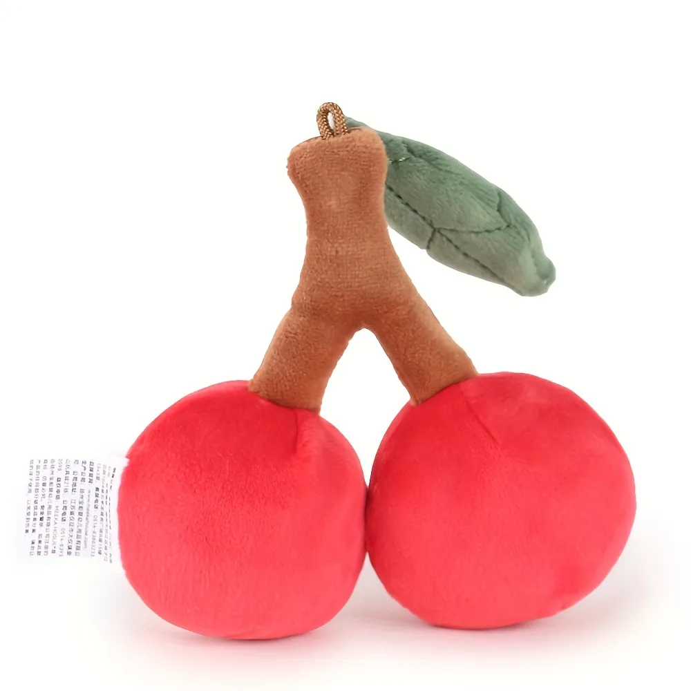 Cartoon Cherry Plush Toy | Soft Stuffed Fruit and Vegetable -3